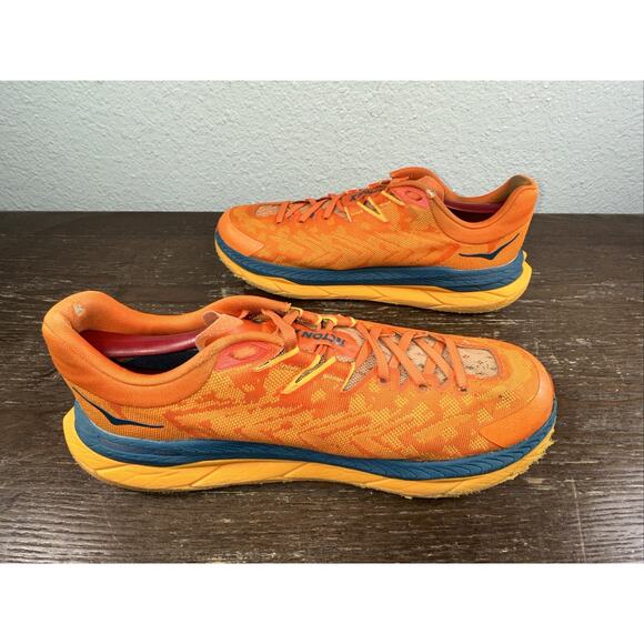 Hoka One One Tecton X Men\'s Running Shoes Orange/Blue 1123161 PORY Size 9 D main image 2